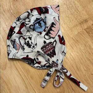 Kate Quinn 12-18 Months 100% Organic Cotton Teapot Tea Party Bonnet Toddler Hat